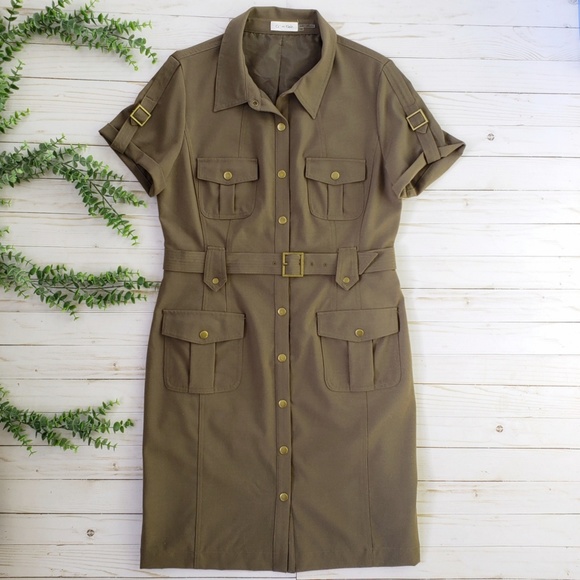 Calvin Klein Dresses & Skirts - Calvin Klein Military Style Dress